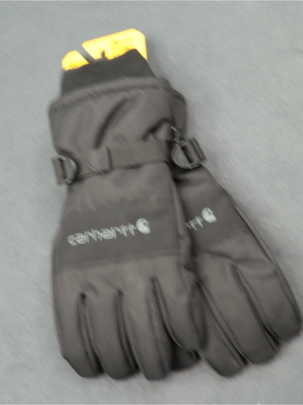 Carhartt Men's Waterproof Insulated Gloves Black Size M Knit Cuff Winter GL0511